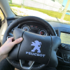 Набір подушок Peugeot із шкіри + брелок у подарунок, Автоподушки з вишивкою  W-WS11791