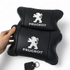 Набір подушок Peugeot із шкіри + брелок у подарунок, Автоподушки з вишивкою  W-WS11791