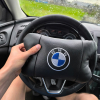 Авто подушки 2шт — набір BMW з натуральної шкіри, на підголівник у машину, Автомобільна подушка БМВ  W-WS13553-1