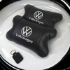 Набір подушок 2шт в авто Volkswagen з натуральної шкіри, на підголовник у машину, Автомобільна подушка  W-WS13553-2