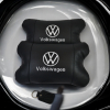 Набір подушок 2шт в авто Volkswagen з натуральної шкіри, на підголовник у машину, Автомобільна подушка  W-WS13553-2