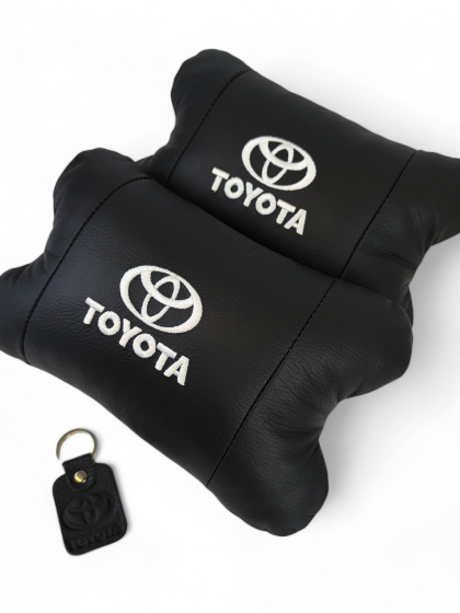 Подушки на підголовник Toyota 2шт, Набір подушок в авто Тойота, Автомобільна ортопедична подушка Тойота