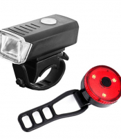 Велоліхтар акумуляторний BSK-1133-XPG та STOP-3SMD(red), Велосипедний ліхтар із захистом від вологи