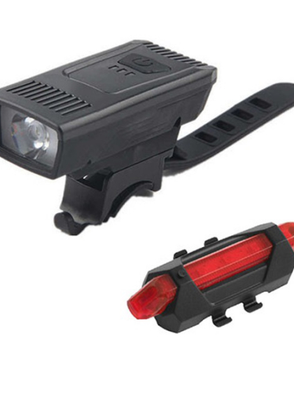 Велоліхтар акумуляторний комплект 1803-1-XPE + STOP-5LED, Велосипедне світло на кермо