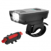 Велоліхтар акумуляторний комплект 1803-1-XPE + STOP-5LED, Велосипедне світло на кермо  W-WS25839
