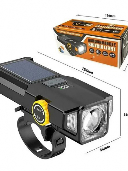 Велофара X17-30W+2LED(red)