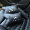 Набір автомобільних подушок 2шт для Opel, натуральна шкіра, стильні чорні підголівники Опель для авто  W-WS27477