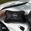 Набір автомобільних подушок 2шт для Opel, натуральна шкіра, стильні чорні підголівники Опель для авто  W-WS27477