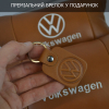 Набір подушок 2шт для автомобіля Volkswagen, з натуральної коричневої шкіри. Подушки на підголовник  W-WS34162-2