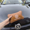 Набір подушок 2шт для автомобіля Volkswagen, з натуральної коричневої шкіри. Подушки на підголовник  W-WS34162-2