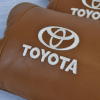 Набір шкіряних подушок 2шт на підголівник Toyota. Комфортні ортопедичні подушки,Тойота  W-WS34162-3