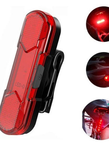 Велоліхтар BSK-HY027-XPG, STOP-5SMD(red), Мигалка з акумулятором на велосипед, Блимаючий велоліхтар