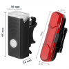 Велоліхтар BSK-HY027-XPG, STOP-5SMD(red), Мигалка з акумулятором на велосипед, Блимаючий велоліхтар  W-WS44668