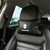 Набір шкіряних подушок Suzuki з вишивкою логотипу + брелок у подарунок для авто  W-WS55879