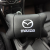 Набір шкіряних подушок Mazda з вишивкою логотипу + подарунок – шкіряний брелок  W-WS62269