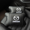 Набір шкіряних подушок Mazda з вишивкою логотипу + подарунок – шкіряний брелок  W-WS62269