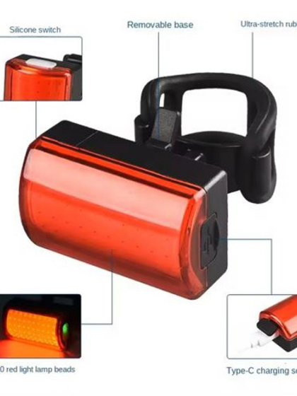 Велоліхтар MY-2105-60LED, Велосипедний ліхтар з функцією мигалки, Світлові сигнали для велосипеда