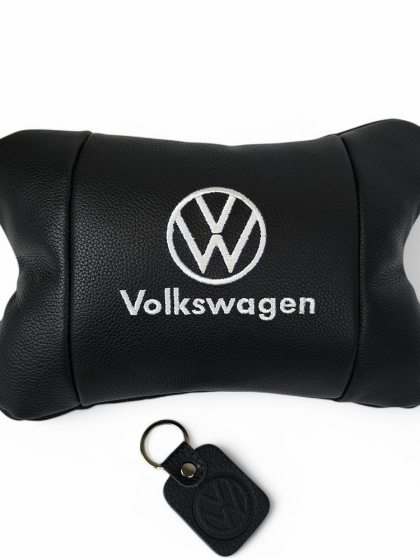 Шкіряна подушка на підголівник Volkswagen – ортопедична для авто