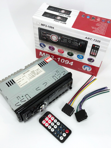 Автомагнітола зі знімною панеллю MP3 1094 з Bluetooth та пультом / Магнітола в машину / Автомобільна
