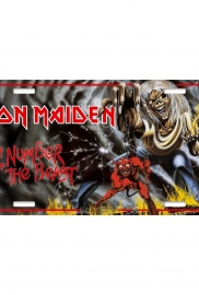 Подарункова табличка IRON MAIDEN - NUMBER OF THE BEAST (npol-007)