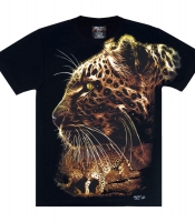 Футболка Леопард (3D, светится в темноте)