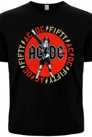 Футболка AC/DC - ANGUS EMBLEM 50th Anniversary (Officially Licensed)