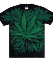 Футболка Cannabis (green leaves)
