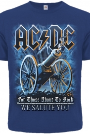 Футболка AC/DC "For Those About To Rock" (синяя футболка)
