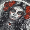 Футболка Muerte (skull and roses)  RW-22169
