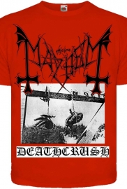 Футболка Mayhem "Deathcrush" (красная футболка)