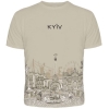 Бежева футболка Urbanist Київ (колесо)  RW-23756
