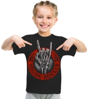 Детская футболка Young Rocker черная
