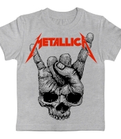 Детская футболка (Skull Sign of the Horns) меланж