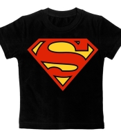 Детская футболка Superman черная