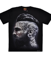 Футболка Man With Tattoos On Face (светится в темноте)