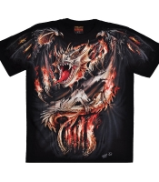 Футболка Огненный дракон (светится в темноте)