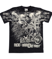 Футболка Смерть на мотоцикле (Ride Hard Die Fast)