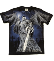 Футболка Смерть с крыльями и мечом