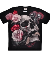 Футболка Череп среди роз