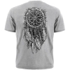 Футболка Indian Skull & Owl (меланж)  RW-4600