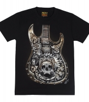 Футболка Гитара стимпанк (светится в темноте)