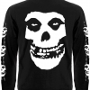 Футболка з довгим рукавом Misfits (skull logo) (з друком на рукавах)  RW-22871