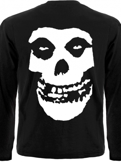 Футболка з довгим рукавом Misfits (skull logo) (з друком на рукавах)