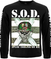 Футболка з довгим рукавом S.O.D. "Speak English or Die"