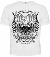Футболка AC/DC (since 1973) (біла футболка)