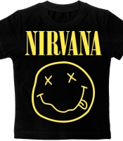 Детская футболка Nirvana (smile) черная
