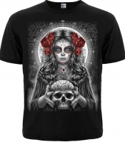 Футболка Muerte (skull and roses)