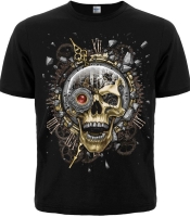 Футболка Mechanical Eternity (череп стимпанк)