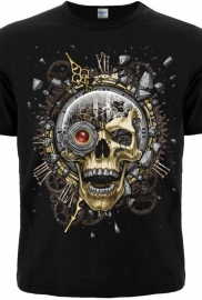 Футболка Mechanical Eternity (череп стимпанк)