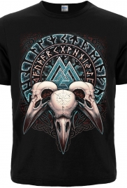 Футболка Валкнут (три черепи воронів) Футболка Валкнут (три черепи воронів)
